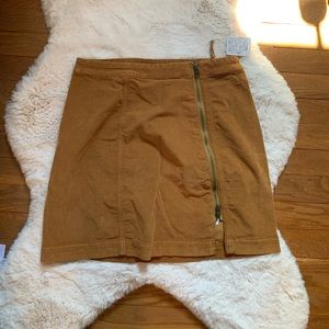 Brown corduroy FP skirt